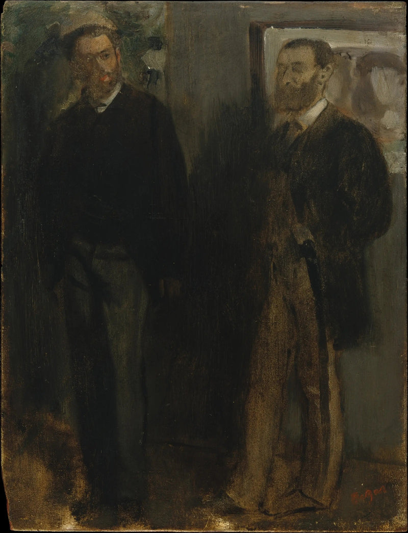 Due uomini - Edgar Degas