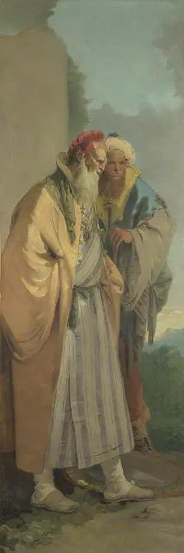 Due uomini in costume orientale - Giovanni Battista Tiepolo
