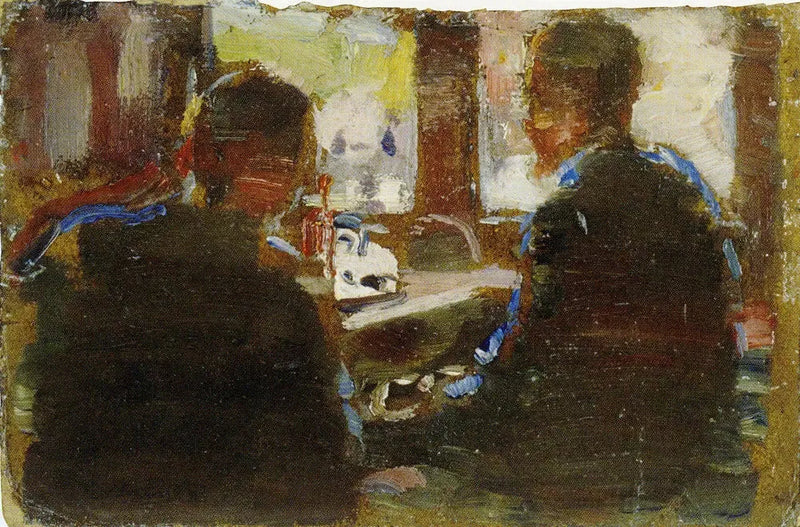 Due uomini vicino alla finestra - Edvard Munch