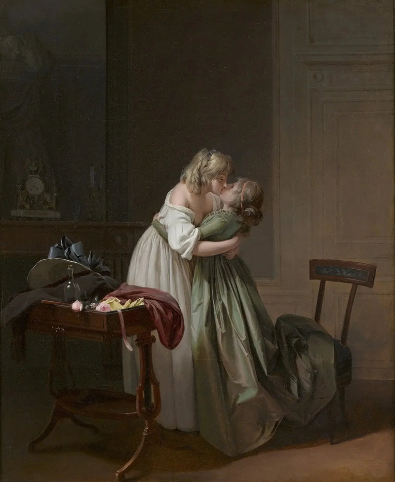 Due giovani donne che si baciano - Louis-Léopold Boilly