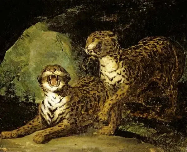 Due leopardi - Théodore Géricault