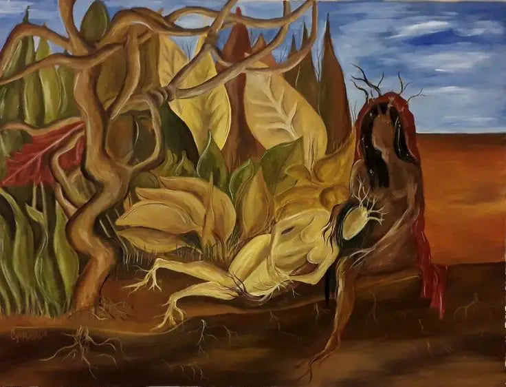 Due nudi in una foresta - Frida Kahlo