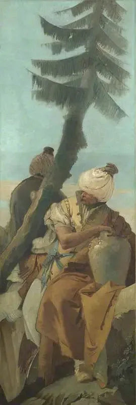 Due Orientali seduti sotto un albero - Giovanni Battista Tiepolo