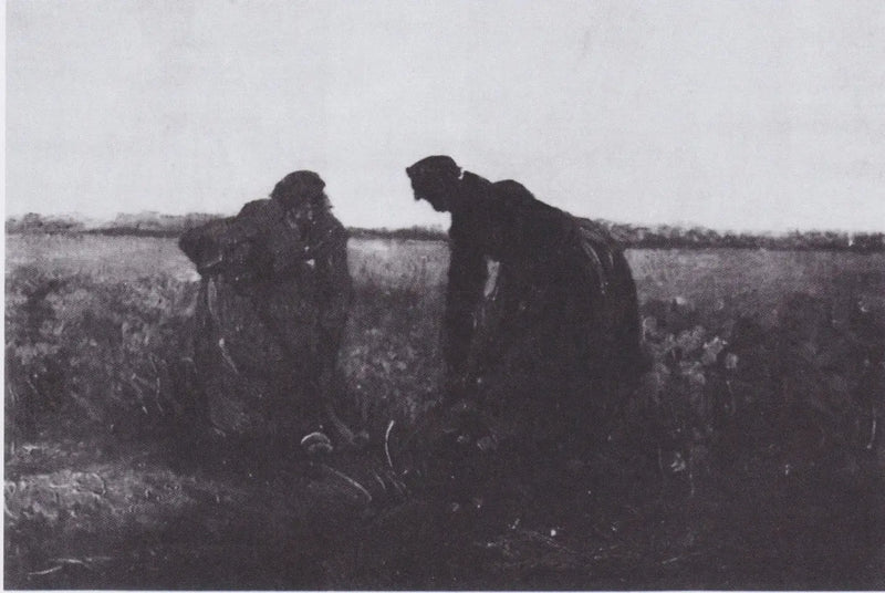 Due contadine che scavano - Vincent van Gogh