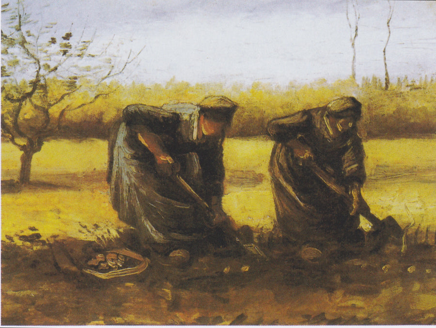 Due contadine che scavano patate - Vincent van Gogh