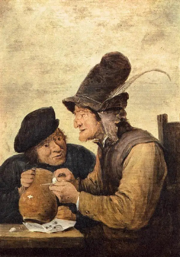 Due contadini (fumatore e bevitore) - David Teniers il Giovane