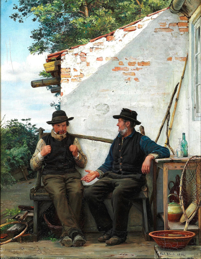 Due pescatori che conversano - Carl Heinrich Bloch