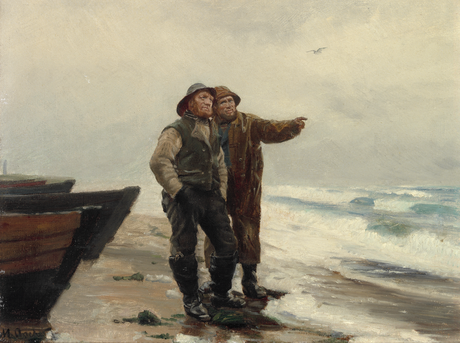 Due pescatori, Ole Svendsen e Anthon Fedder Henriksen. -Michael Peter Ancher