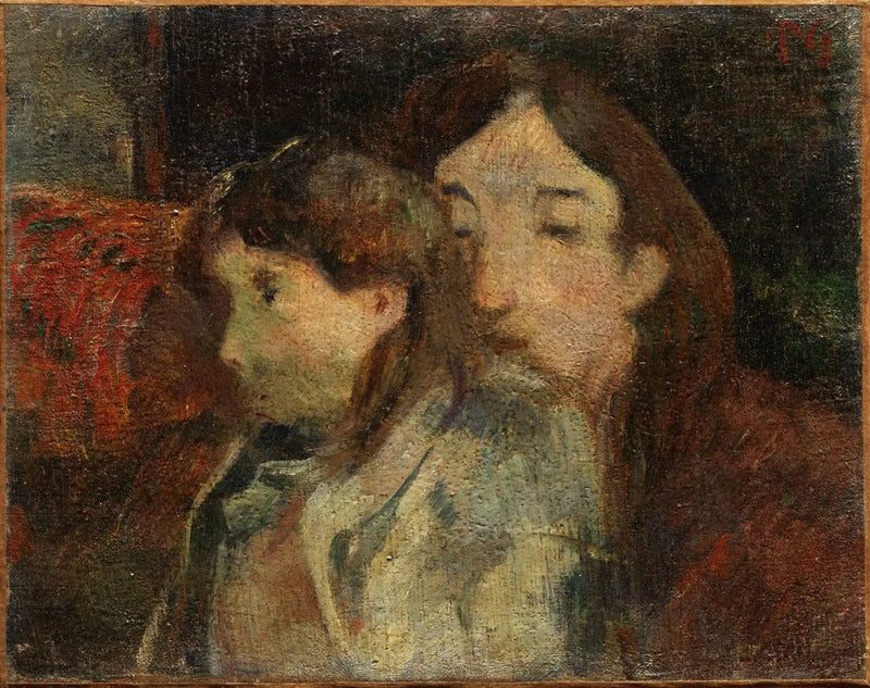 Due personaggi su un divano, o Visione di artista - Paul Gauguin