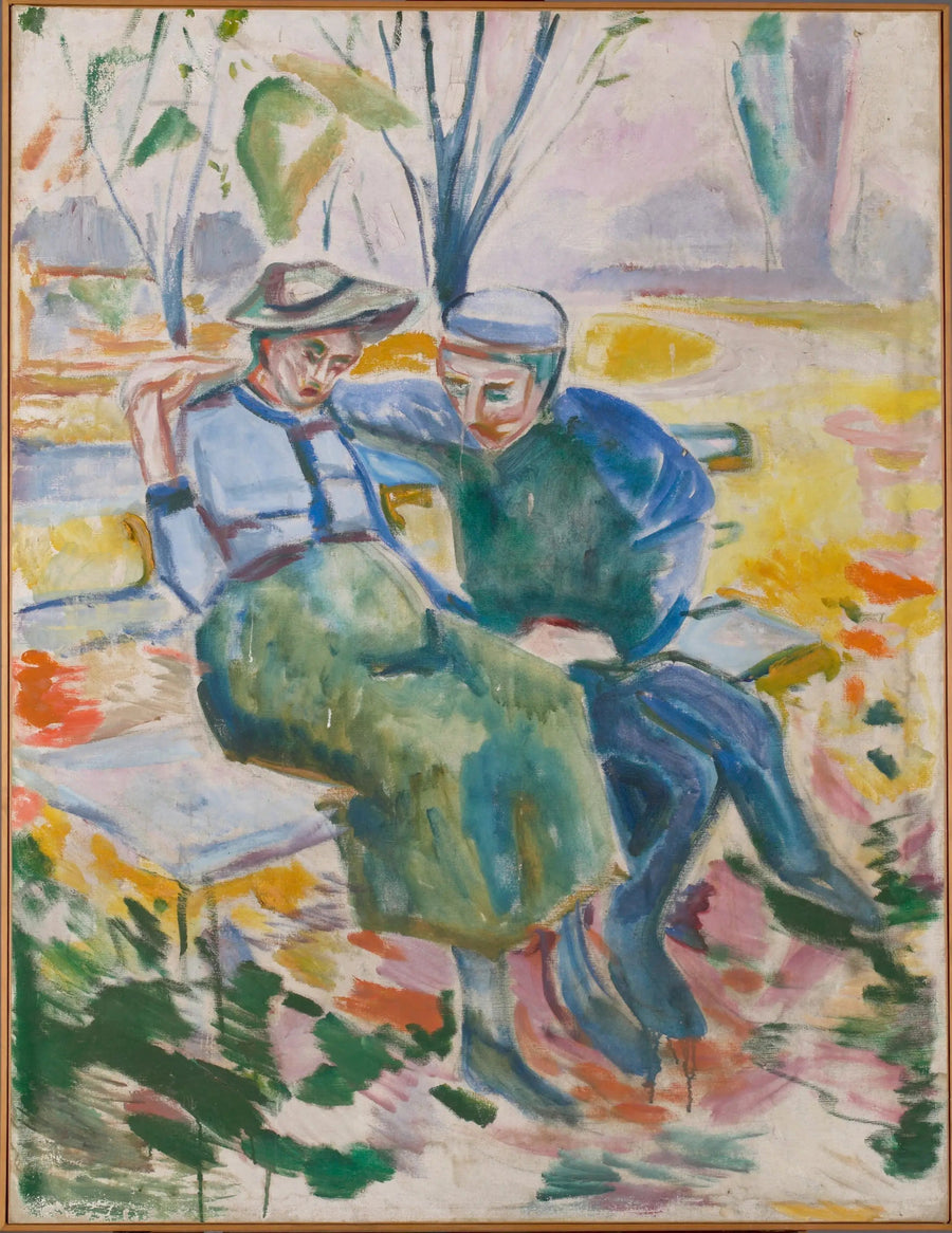 Due persone su una panchina - Edvard Munch