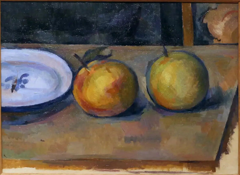 Due mele su un tavolo - Paul Cézanne