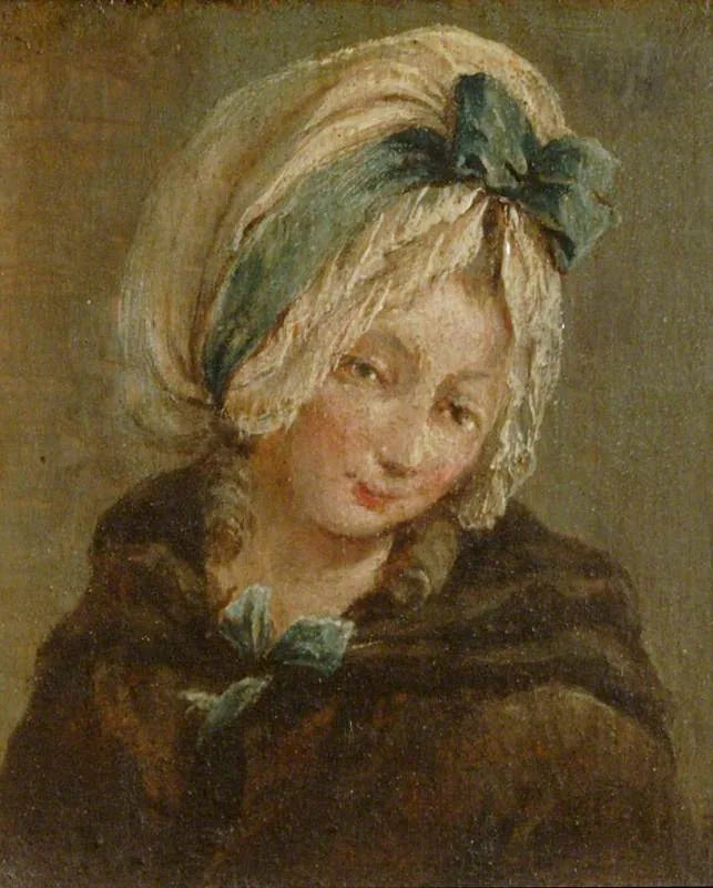 Due dipinti: un volto di ragazzo e un volto di ragazza (diptyque, pannello di destra) - Francesco Guardi