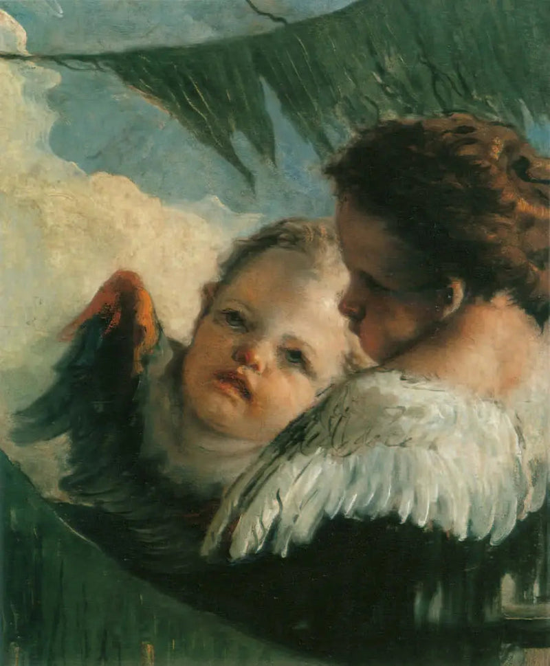 Due teste di angeli - Giovanni Battista Tiepolo