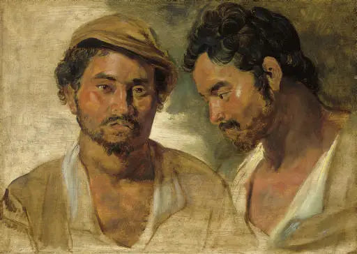 Due teste di studio di un uomo del Sud - Peter Paul Rubens