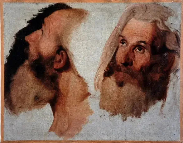 Due teste d'uomo - Jean-Auguste-Dominique Ingres