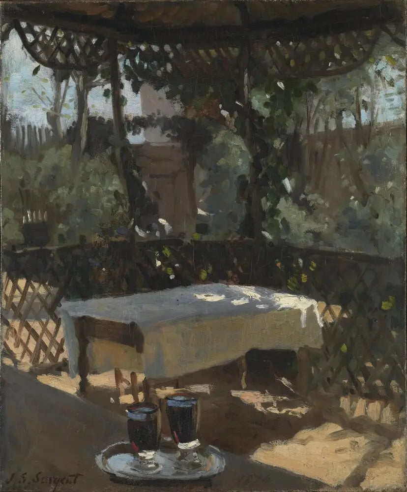 Deux verres à vin - John Singer Sargent image 1 copie peinte à la main à l’huile