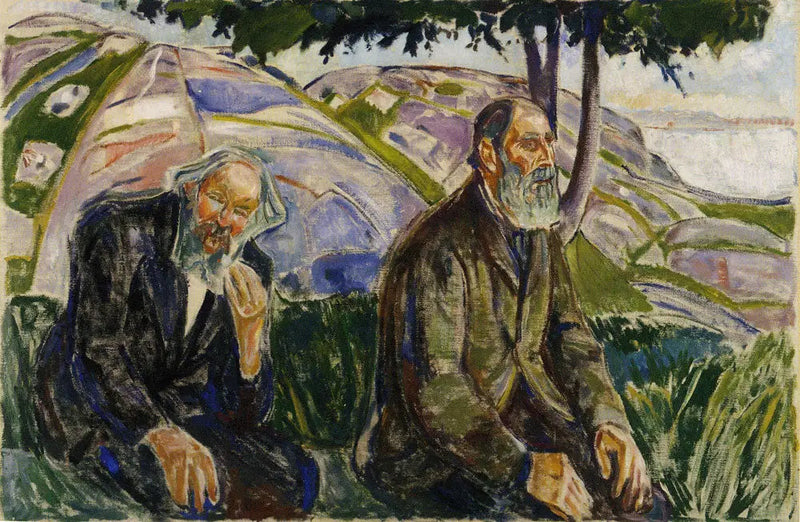 Due Vecchi Uomini - Edvard Munch