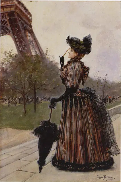 Devant la Tour Eiffel - Jean Béraud - Alpha Reproduction