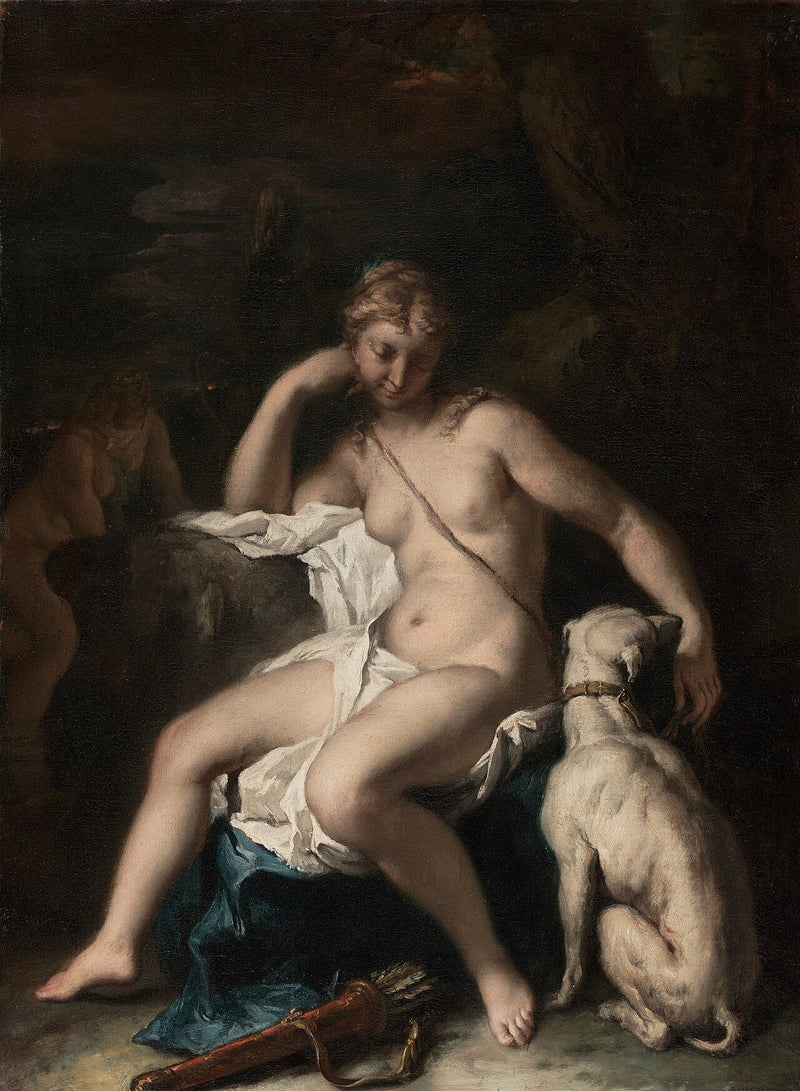 Diana e il suo cane - Sebastiano Ricci
