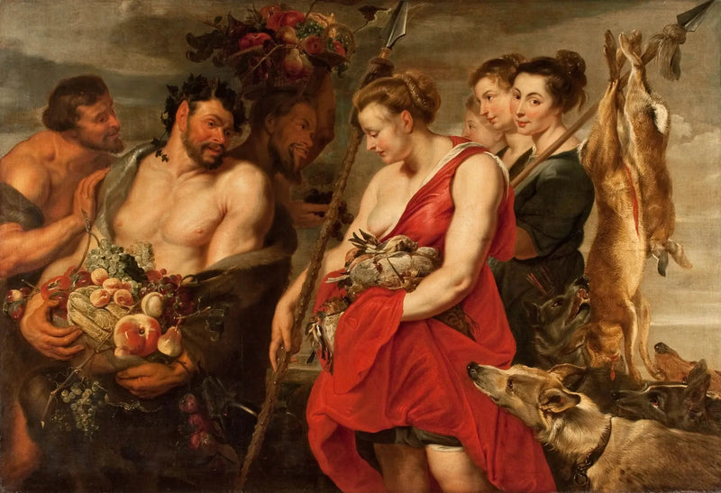 Diana presenta la presa a Pan - Peter Paul Rubens