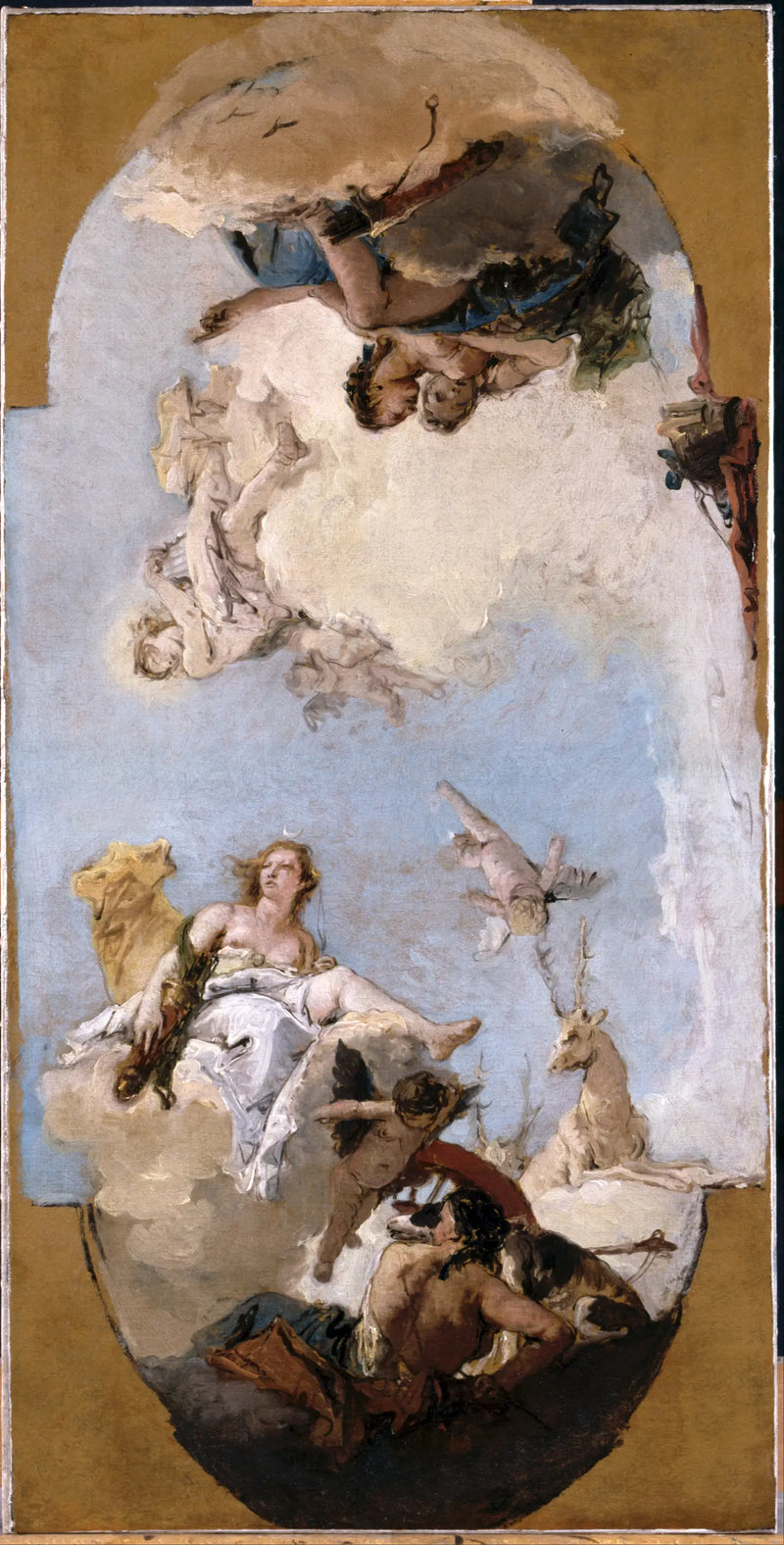 Diane, Apollon e Ninfa - Giovanni Battista Tiepolo