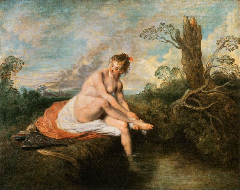 Diane al bagno - Antoine Watteau
