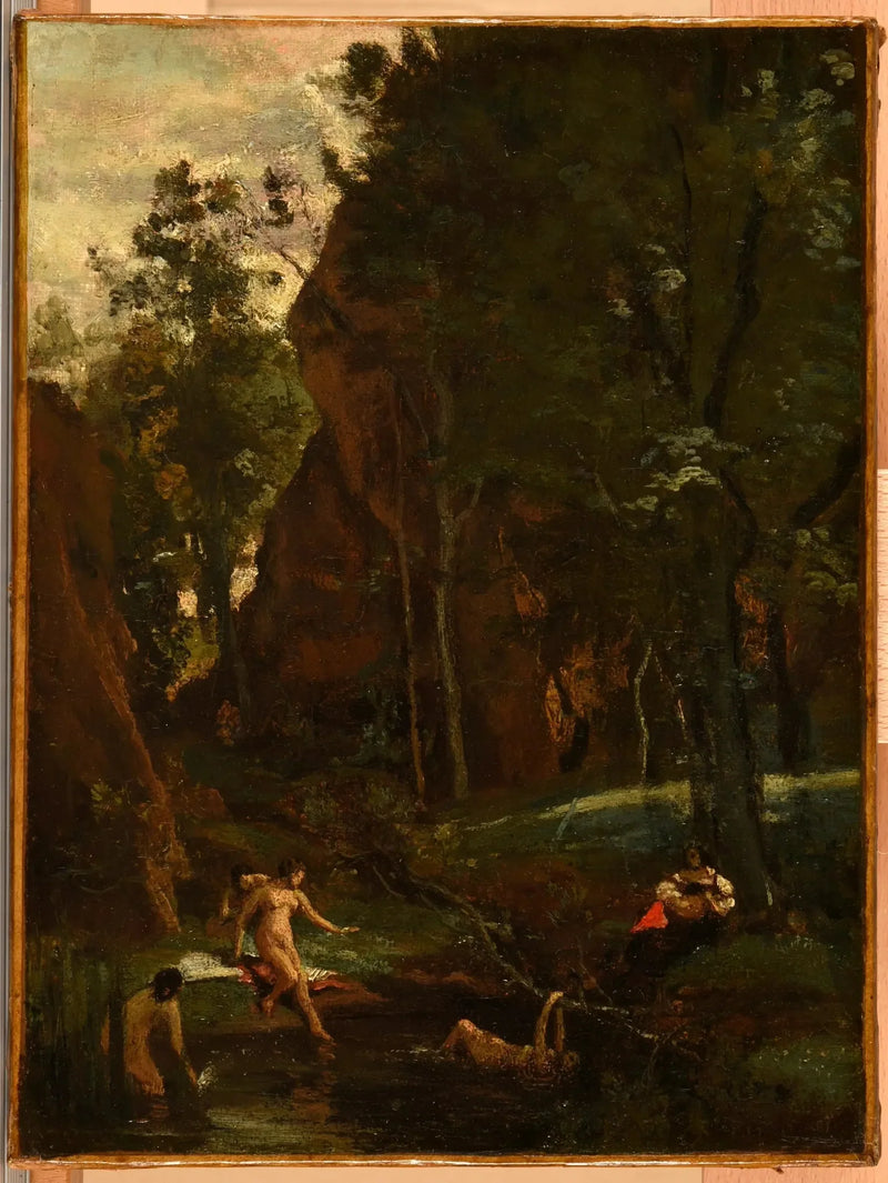 Diane al bagno - Jean-Baptiste Camille Corot