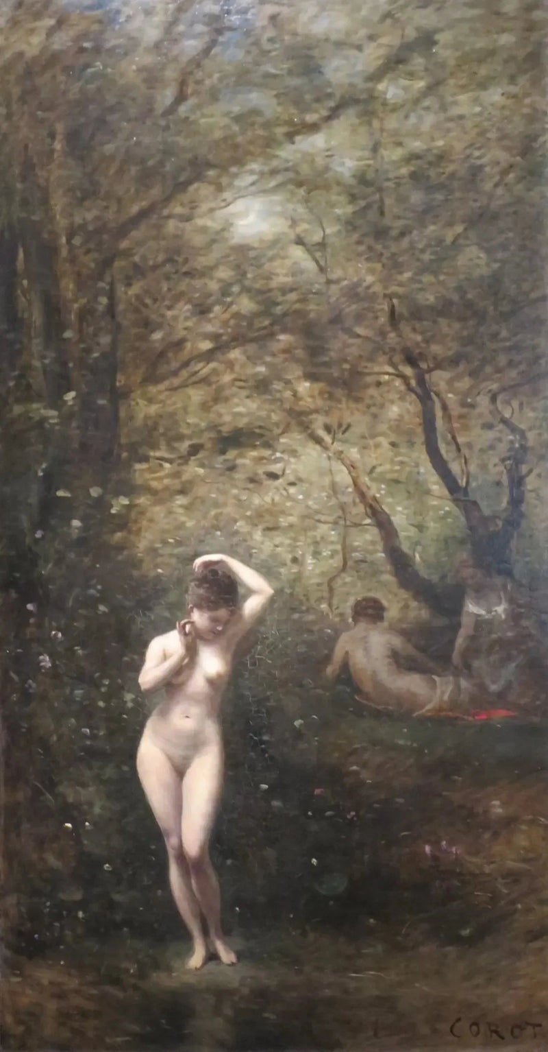 Diane al bagno - Jean-Baptiste Camille Corot