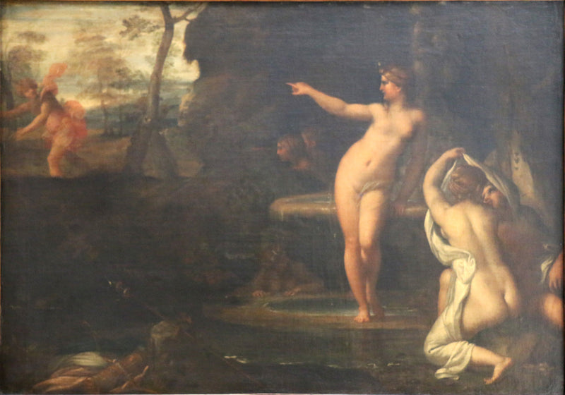 Diane au bain sorpresa di Actéon - Annibale Carracci
