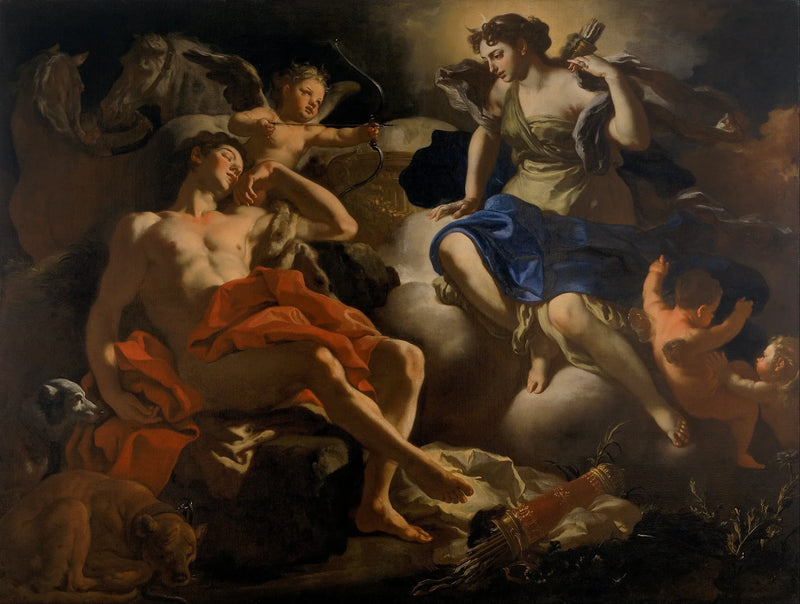 Diane e Endimione - Francesco Solimena