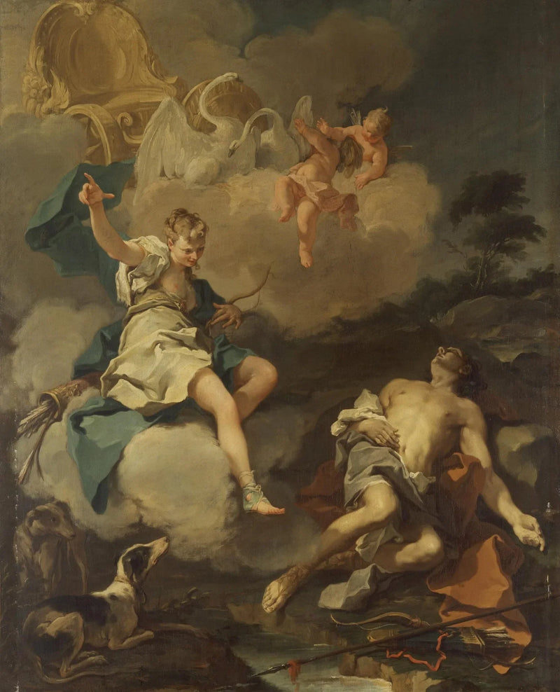 Diane e Endimione - Giovanni Battista Pittoni