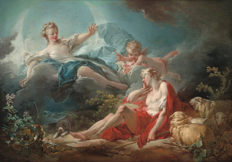 Diane e Endimione - Jean-Honoré Fragonard