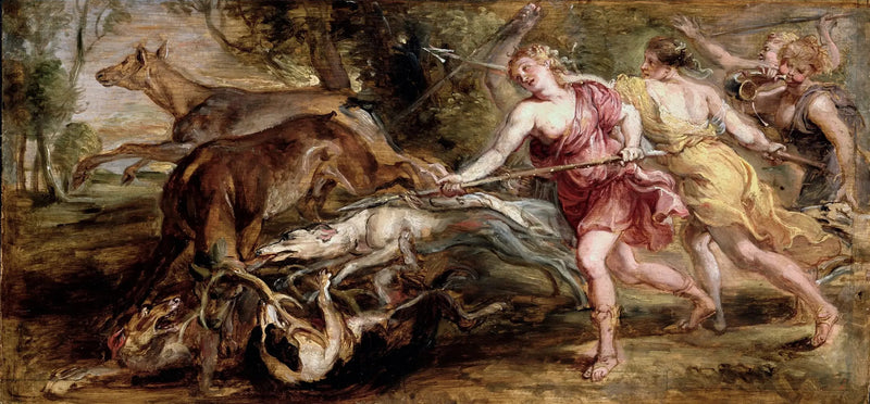 Diane et les Nymphes chasseing - Peter Paul Rubens