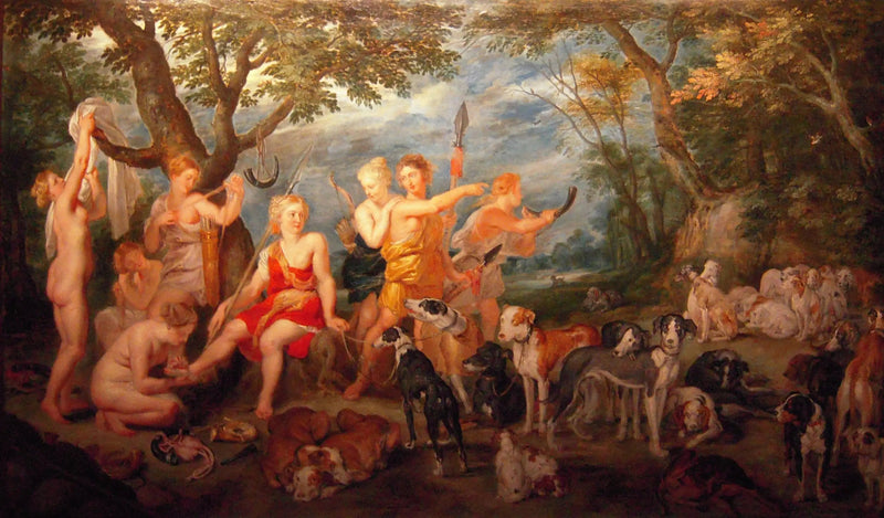 Diane e le sue ninfe si preparano a partire per la caccia - Peter Paul Rubens