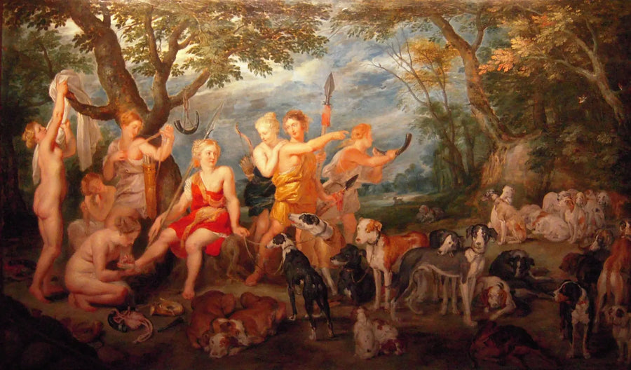Diane e le sue ninfe si preparano a partire per la caccia - Peter Paul Rubens