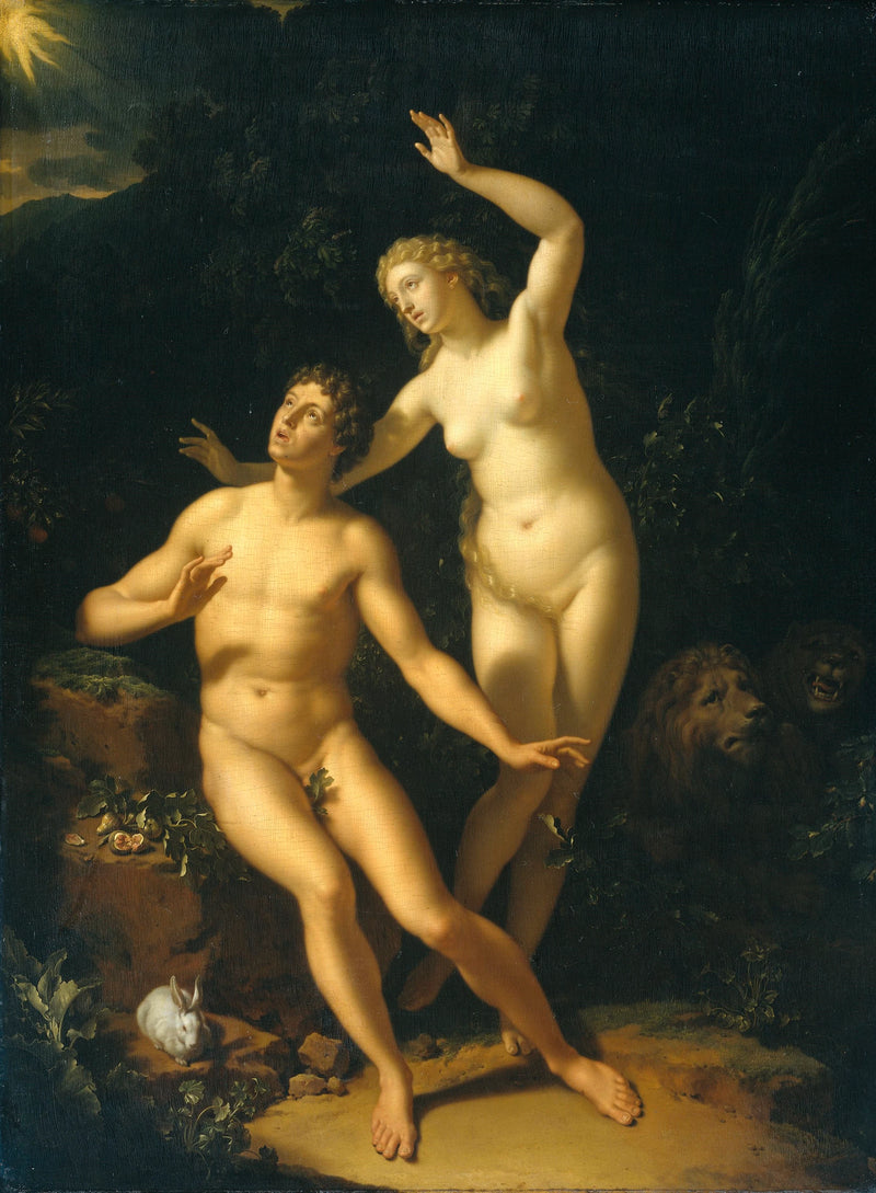 Dieu demande des comptes à Adam et Ève - Adriaen van der Werff