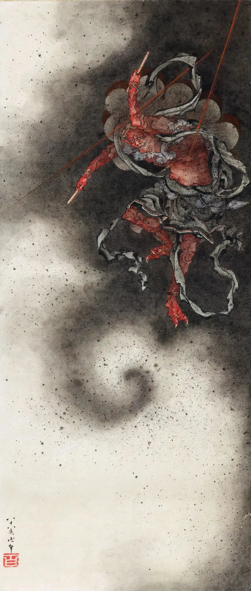 Dio del tuono - Hokusai