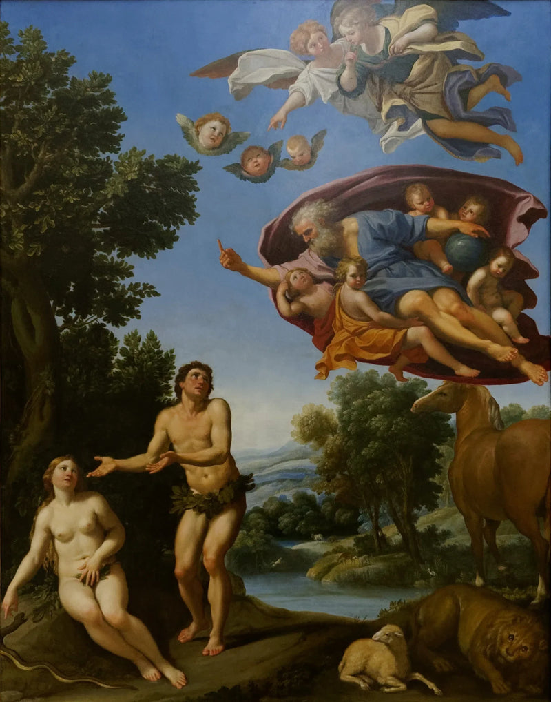 Dio rimproverando Adamo ed Eva - Domenichino