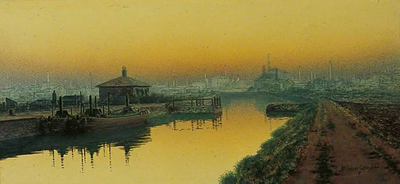 Domenica sera, Knostrop Cut, Leeds - John Atkinson Grimshaw