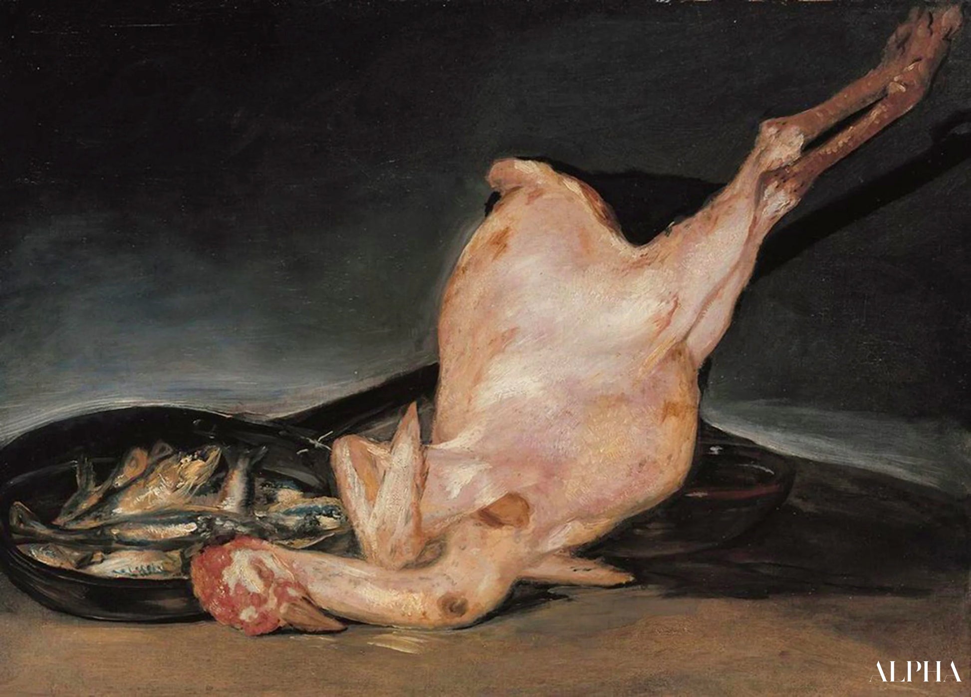 Tacchino spennato - Francisco de Goya - Riproduzioni di quadri e dipinti di alta gamma