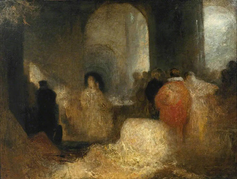 Cena in una Grande Stanza con Figure in Costume - J. M. W. Turner