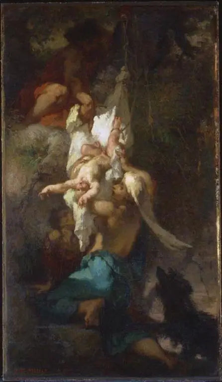Œdipe discende dall'albero - Jean-François Millet