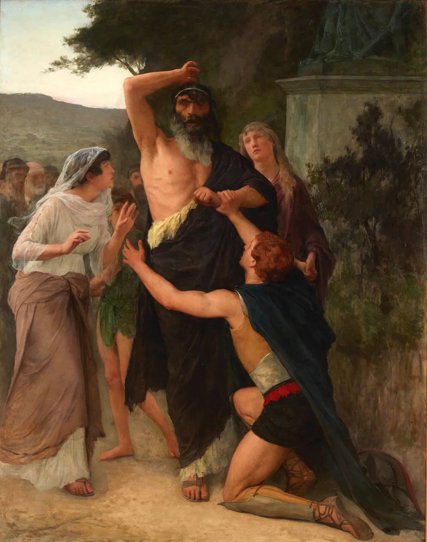 Œdipe maudit fils fils Polynice - Émile Friant image 1 copie de tableau peinte à la main