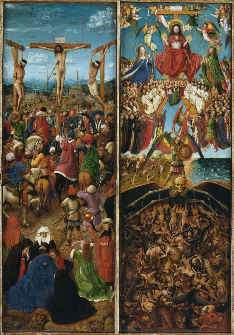 Diptyque della Crocifissione e del Giudizio Universale - Jan van Eyck