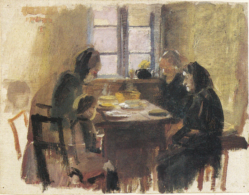 Recitare la preghiera (HAF3074) - Anna Ancher