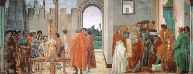 Dispute avec Simon le Magus e la Crocifissione di Pietro - Filippino Lippi