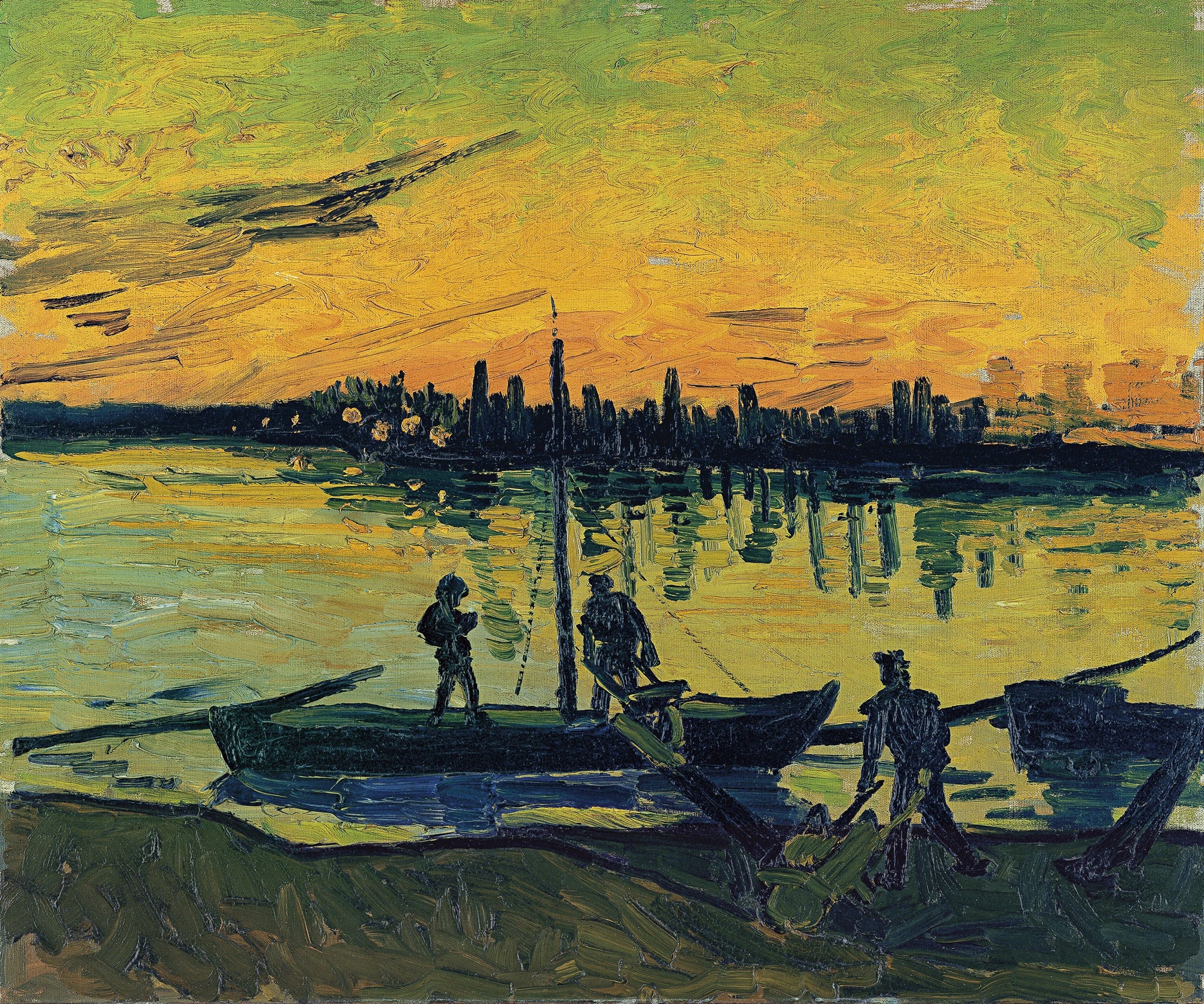 Les Dockers à Arles F438 de Vincent van Gogh