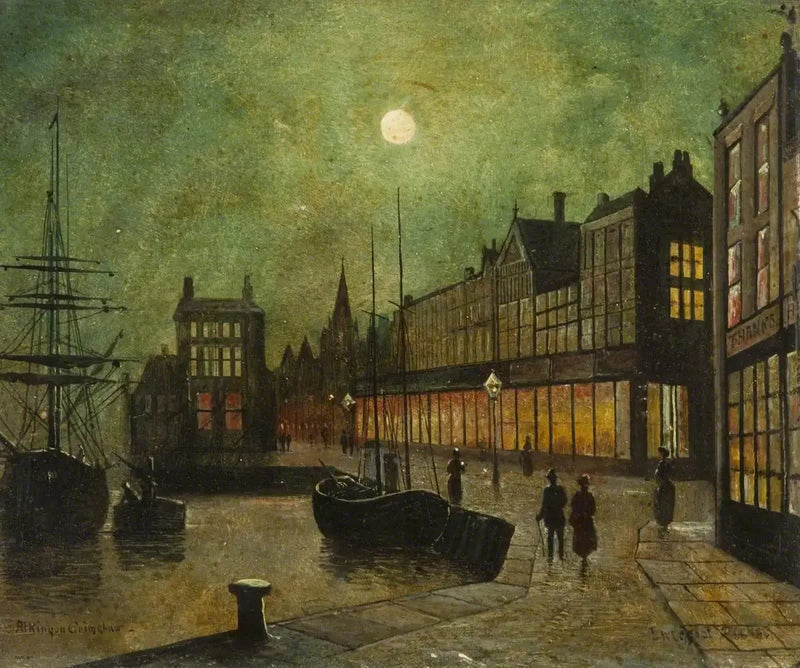 Docks di Liverpool (pannello 5 su 5) - John Atkinson Grimshaw