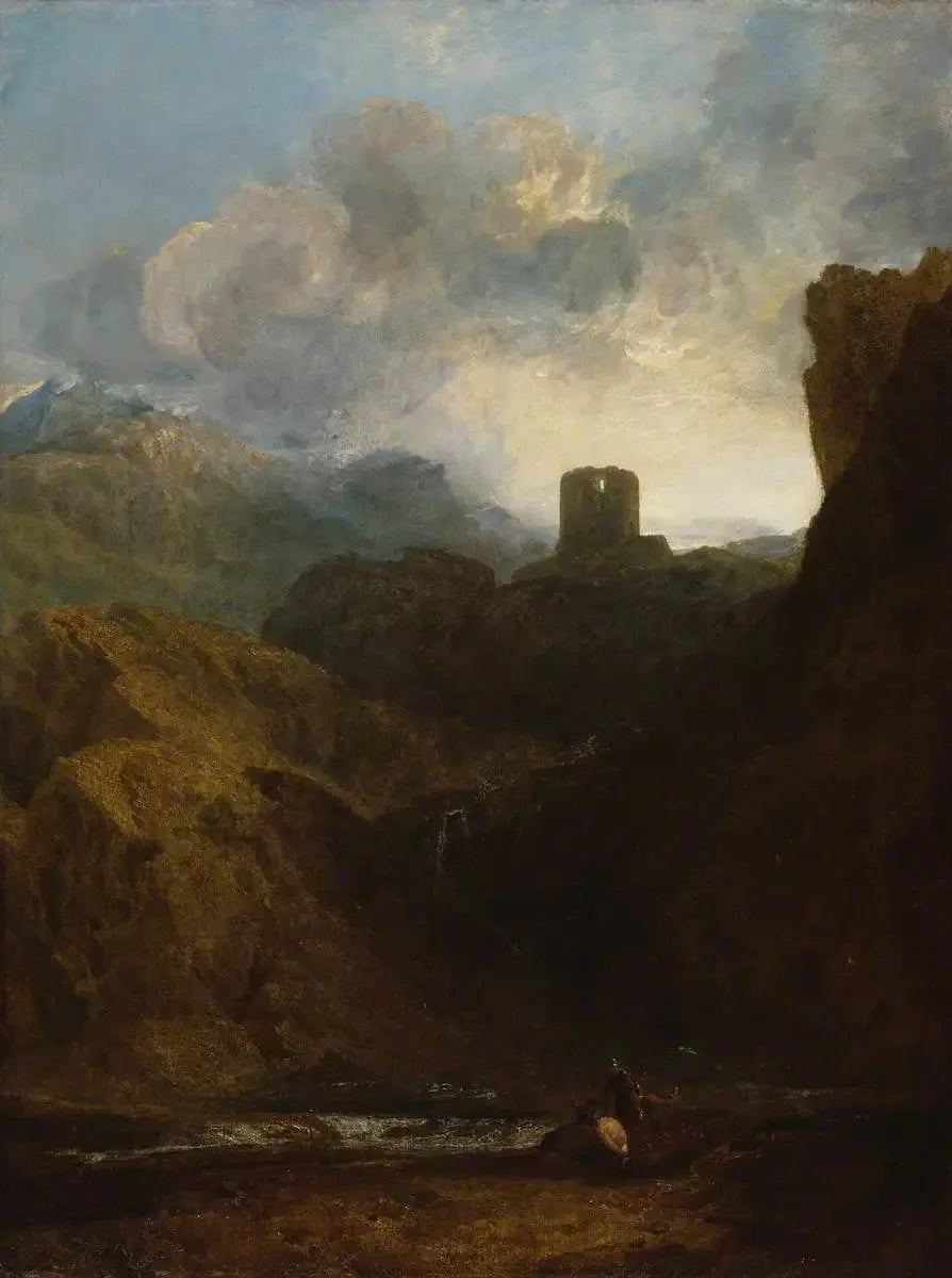 Dolbadern Castle - J. M. W. Turner image 1 copie peinte à la main à l’huile