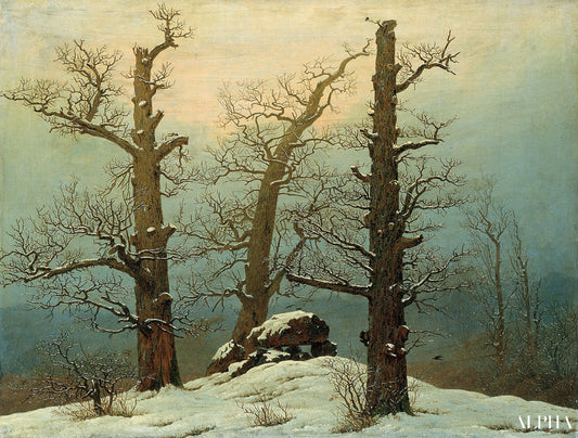 Dolmen sous la neige - Caspar David Friedrich - Reproductions de tableaux et peintures haut de gamme